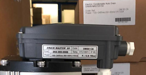 安全等级为IP65的SR DrainMaster电子自动排水器