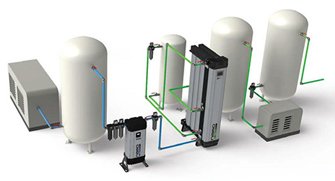 SR过滤技术有限公司代理的压缩空气系统SR模块化设备