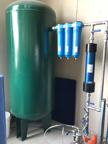 含压缩空气储气罐的SR膜干燥器系统