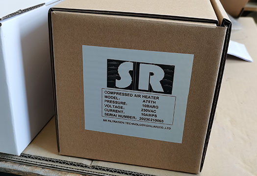 SR压缩空气加热器A75TH包装盒信息